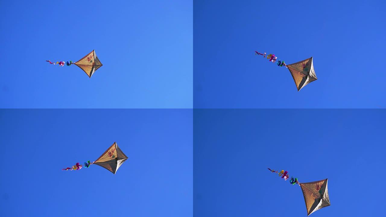 风筝在天空中飞翔
