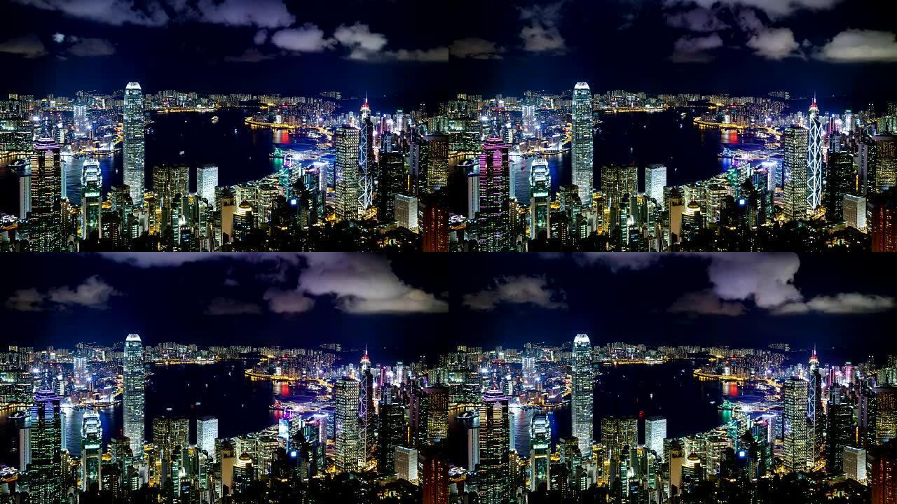 香港著名夜景-延时