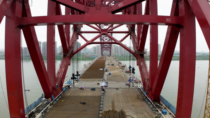 建设中的株洲八桥 清水塘大桥