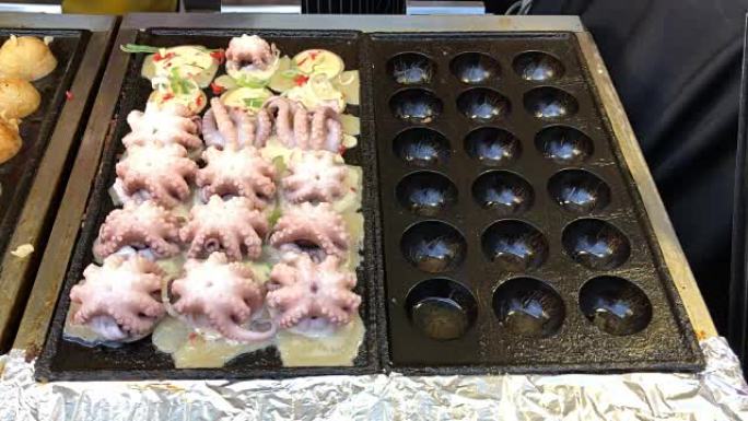 在日本用大鱿鱼烹饪球形食物饺子油炸小吃。这种食物的日语名称 “章鱼烧”。第6部分