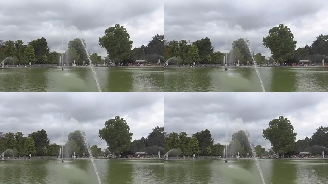 法国巴黎杜伊勒里花园的喷泉