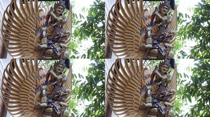印度尼西亚乌布巴厘岛的巴厘岛彩色鸟神加鲁达