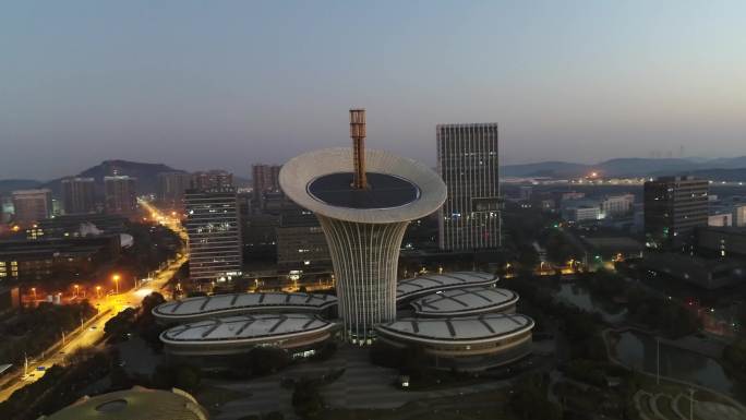 武汉未来科技城新能源研究院日落蓝调