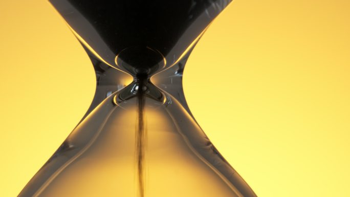 沙漏时间流逝特写实拍镜头