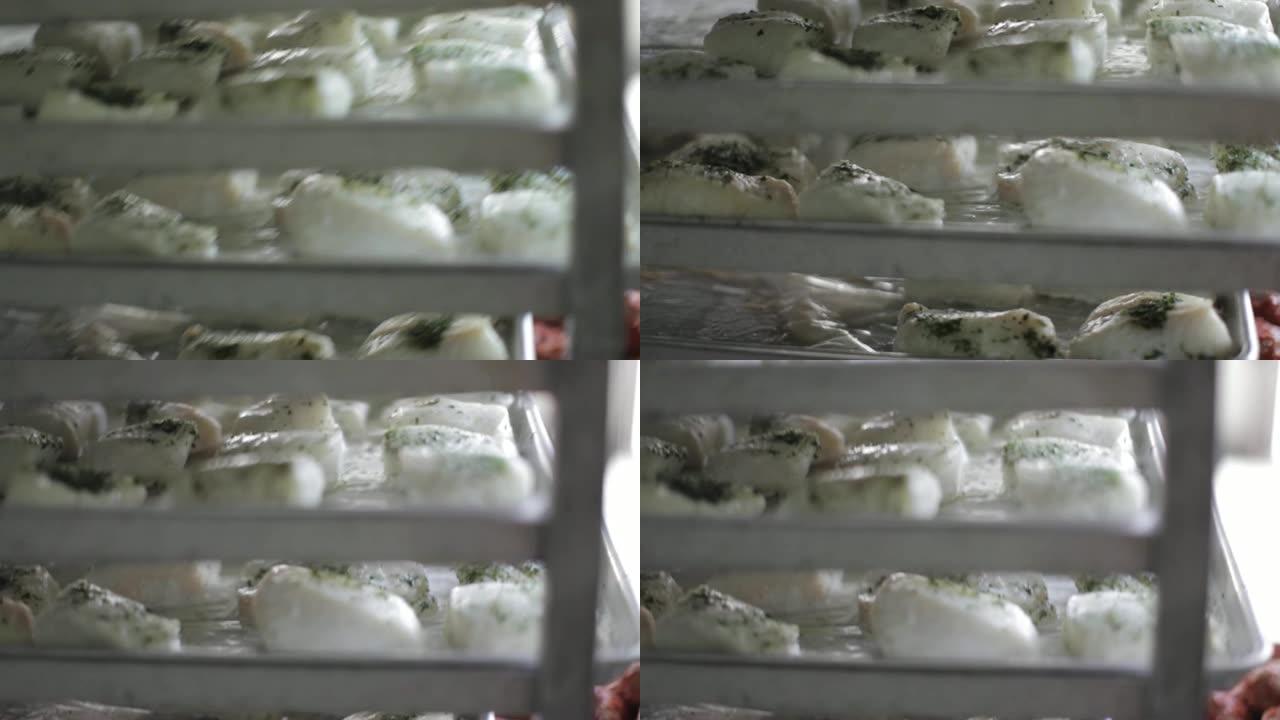 商用厨房食品制备-轻质白色鱼片