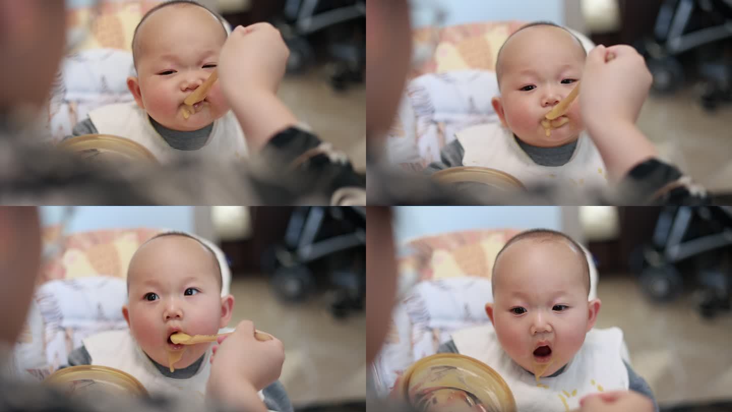 婴儿吃辅食 婴儿吃饭