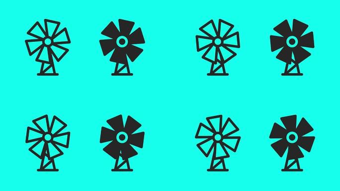 风车-矢量动画