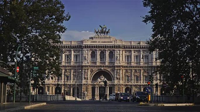 正义的宫殿。时间拉普斯上诉法院罗马，意大利