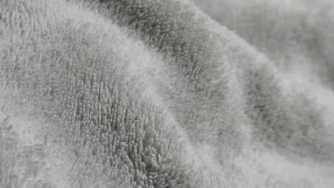羊毛或极地羊毛聚酯纹理慢倾斜4K 3840x2160 UHD镜头-聚对苯二甲酸乙二醇酯织物又名veg