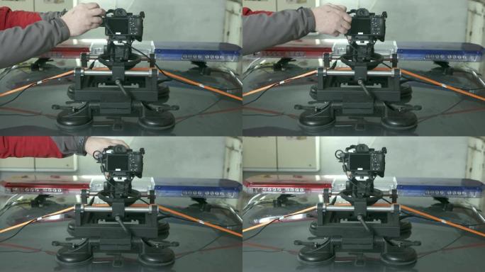 DSLR汽车吸盘摄像机支架，用于在行驶中的车辆上拍摄