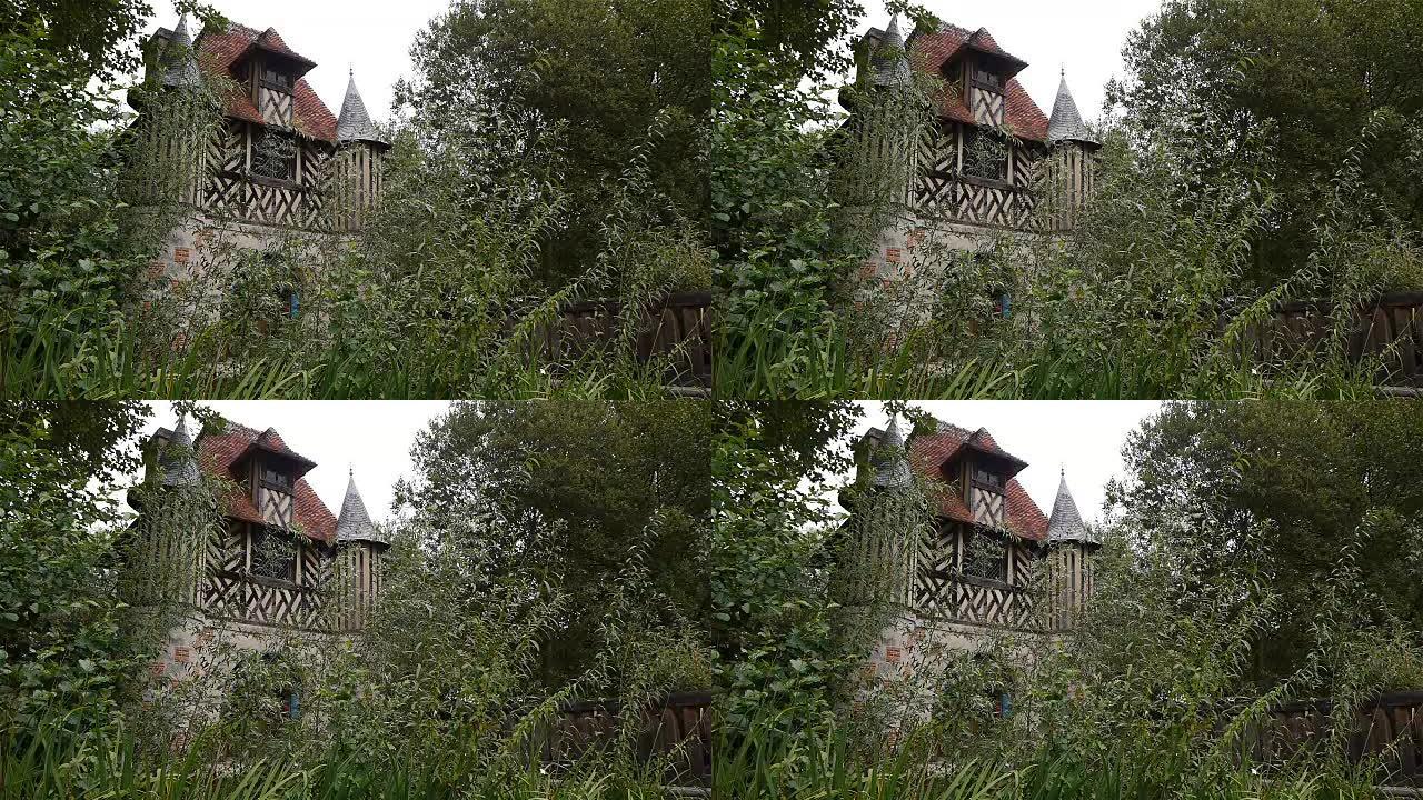 法国诺曼底的半木结构城堡