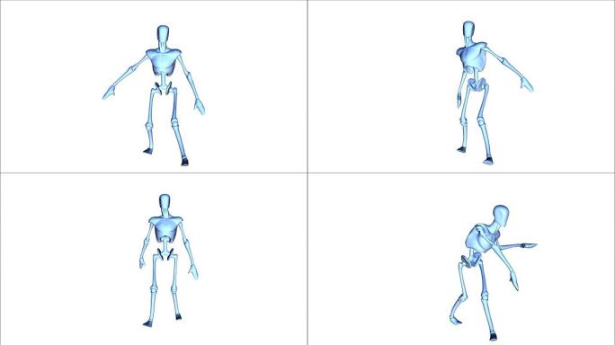 人体模型的数字3D动画