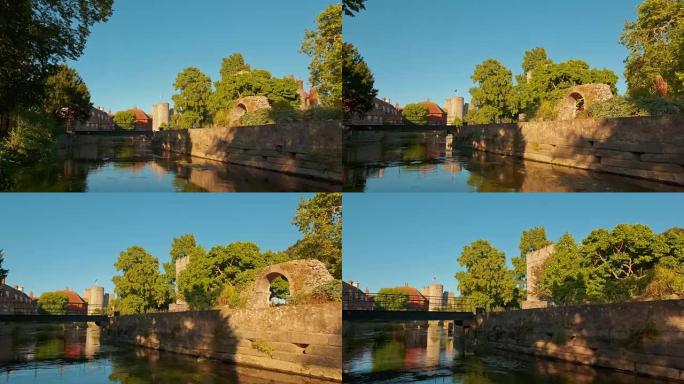 River Stour，坎特伯雷，英格兰，英国