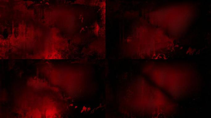 红色垃圾背景循环