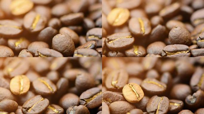 烤咖啡豆准备制作非常好的咖啡饮料。最好的咖啡来自巴西。