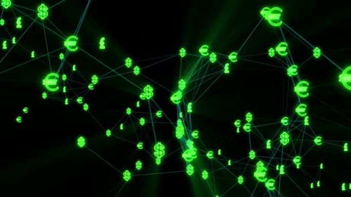 在数字金融网络中连接在一起的主要货币