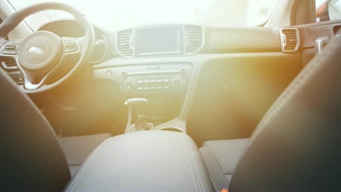 现代汽车的多莉内饰，里面没人，4k