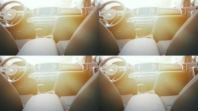 现代汽车的多莉内饰，里面没人，4k