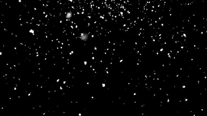 太空中飘落的大气雪，计算机生成的抽象背景