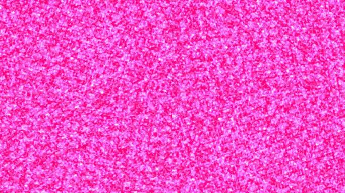 抽象情人节爱心透视视图粉色发光图案背景旋转移动，无缝循环动画4K