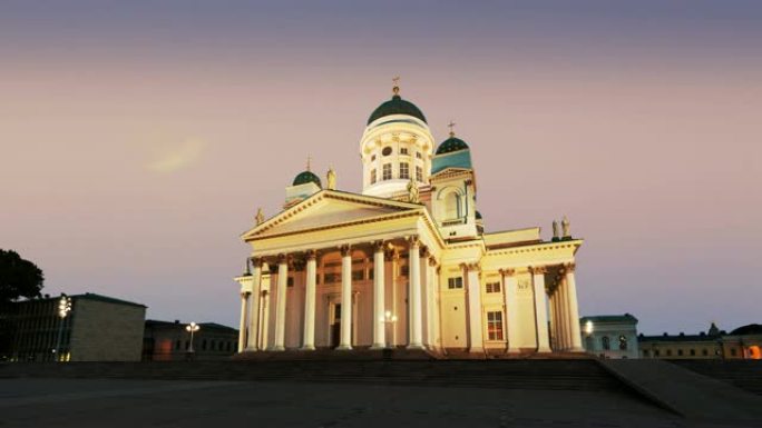 芬兰赫尔辛基美丽的大教堂。