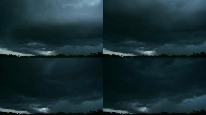 在农场时间流逝时移动云雨