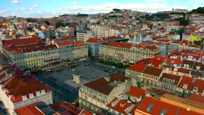 葡萄牙里斯本普拉加·德·菲盖拉的鸟瞰图