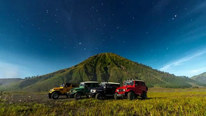 Mts. Bromo，Semeru，Batok和Widodaren，Tengger Caldera，