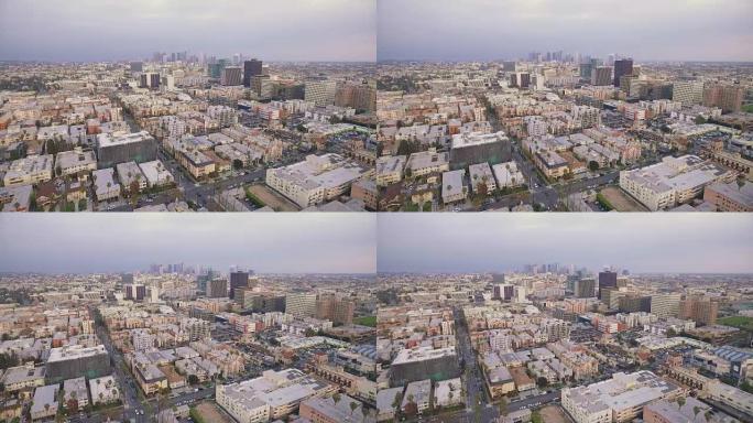 美丽的鸟瞰图韩国城在洛杉矶，加利福尼亚