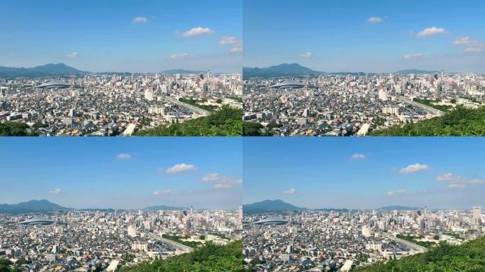 北九州市的景观日本九州全景城市规划