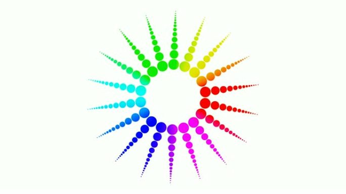 科学医学化学和技术概念中的彩色彩虹球体分子符号孤立在白色背景上。3d抽象背景。
