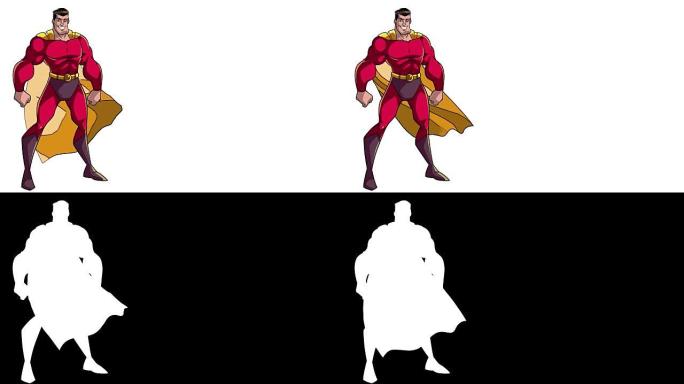 超级英雄站得很高