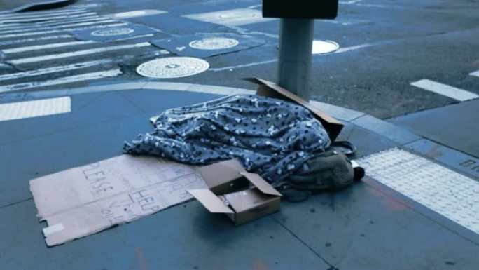 纽约市4k街道上的无家可归者状况