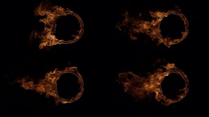 火环钻火圈圆形火焰火环