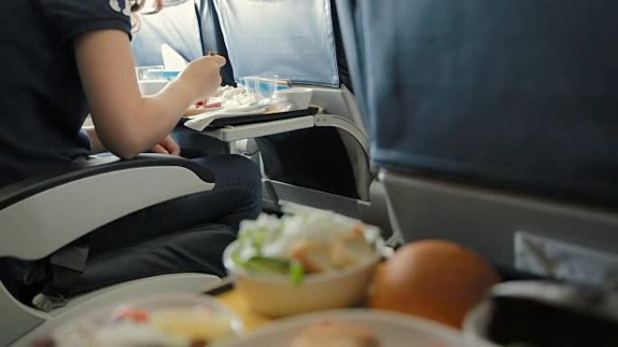 飞机上的食物，商务舱旅行