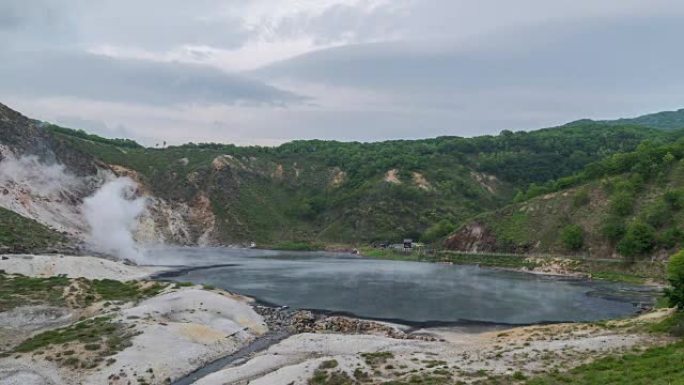 日本北海道登贝的延时Oyunuma池塘