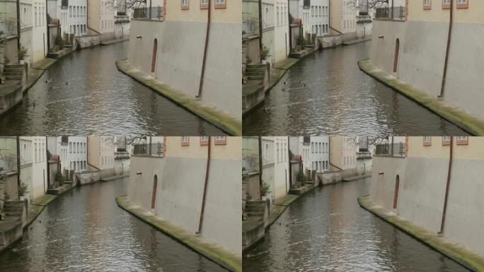 布拉格捷克城市运河4K 2160p 30fps超高清镜头-查尔斯布里奇3840x2160 UHD视频