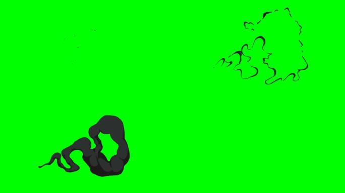 烟绿箱阿尔法通道动画-无限循环
