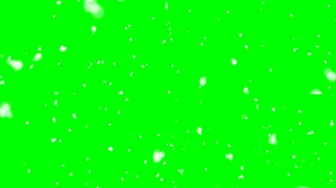 4k真看雪动画绿盒叠加无尽循环