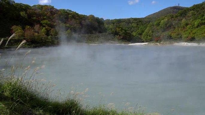 日本北海道著名登别温泉