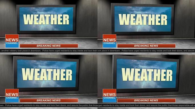 新闻广播标题系列-天气图