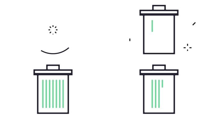 垃圾桶图标动画