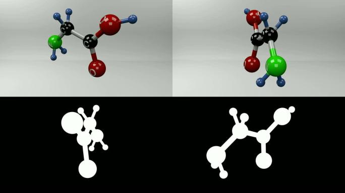 甘氨酸分子。