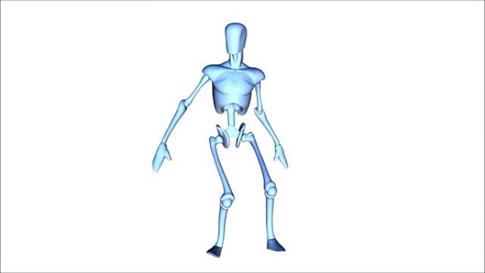 人体模型的数字3D动画