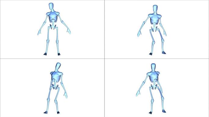 人体模型的数字3D动画