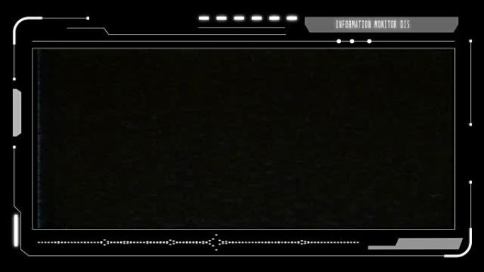 HUD未来派元素干扰差信号屏幕用户控制界面面板。