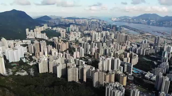 九龙香港城狮子山及住宅区