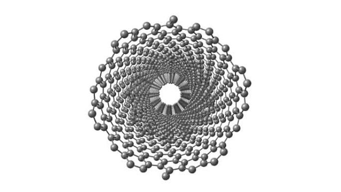 旋转多壁纳米管分子