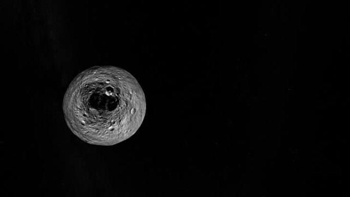 小行星灶神星在外层空间回旋和轨道运行