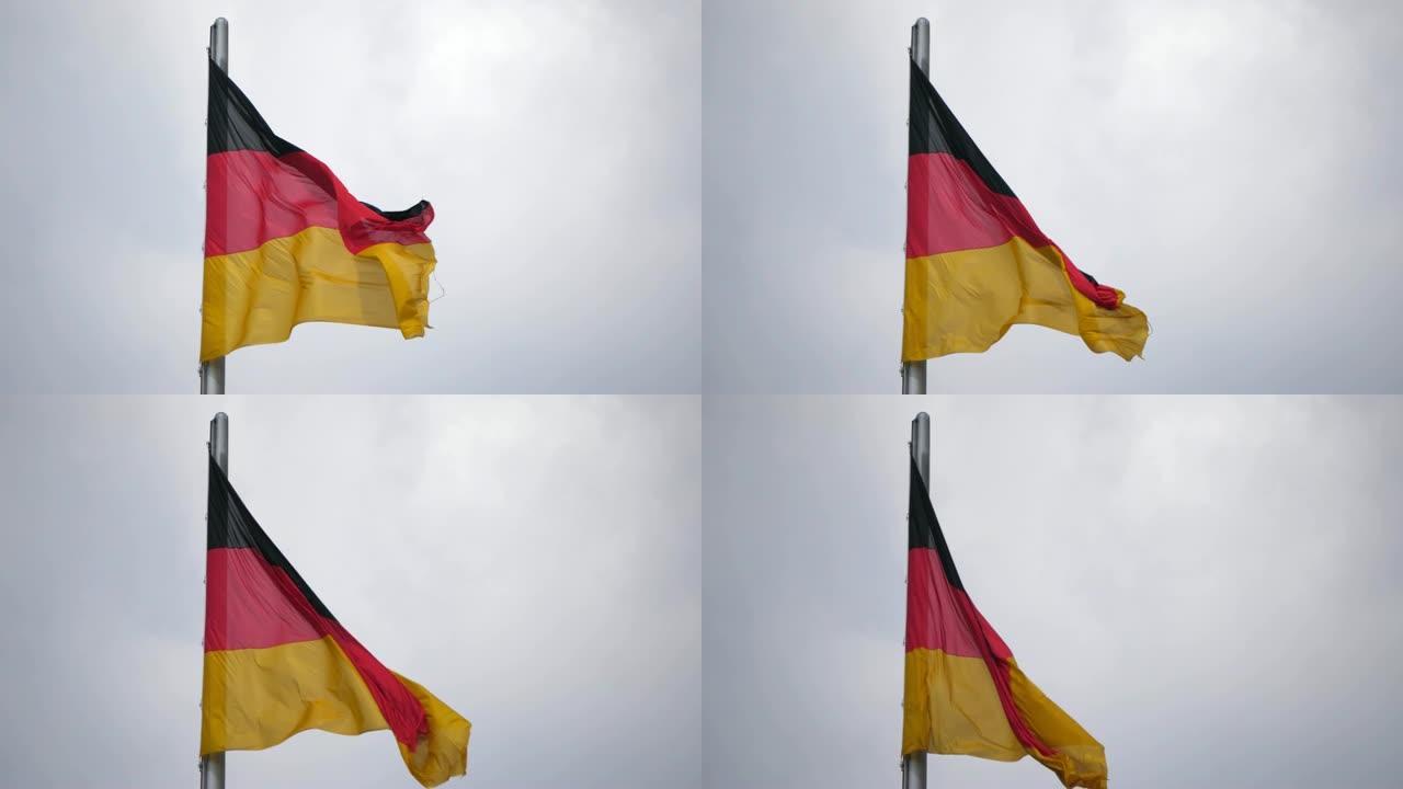 德国国旗慢镜头180帧/秒